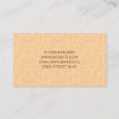 トリマー入浴犬 名刺 (裏面)