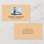 トリマー入浴犬 名刺 (正面/裏面)