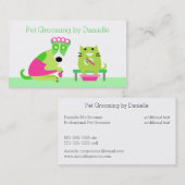 トリマー-犬及び猫のスパ 名刺 (正面/裏面)