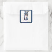 トリミングされた犬の爪、 ネイルクラシックラウンドスティッカー スクエアシール (バッグ)