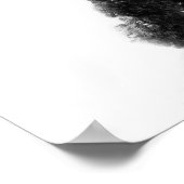 トリミングされた黒いプードル ポスター (角)