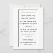 トリムするカスタム結婚式の宿泊施設カード 招待状 (正面)