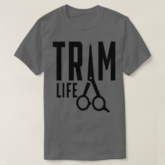 トリムライフ理容師美容師 Tシャツ (デザイン正面)