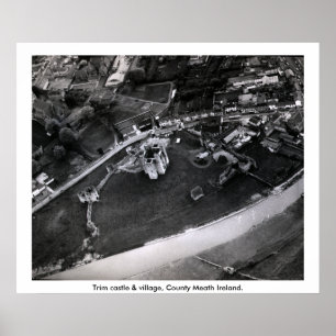 トリム城の航空写真、ミース・アイルランド ポスター