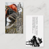 トリム用の熟練した作業者の登山アップツリー 名刺 (正面/裏面)