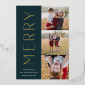 トリメリーオ |写真モダンコラージュ3 箔シーズンカード (正面)