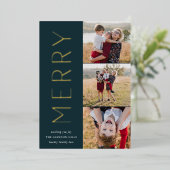 トリメリーオ |写真モダンコラージュ3 箔シーズンカード (立ち正面)