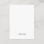 トリモノグラム明るい赤紫色モダンゲストリファレンスカード エンクロージャーカード (裏面)