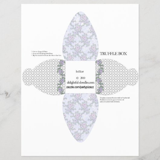 トリュッフルボックスパーティー特典ボックス。誕生日 チラシ (正面)