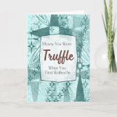 トリュフと共に - チョコレートの恋愛パンクカード カード (正面)