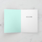 トリュフと共に - チョコレートの恋愛パンクカード カード (内部)