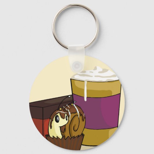 トリュフカタツムリのキーチェーン キーホルダー (正面)