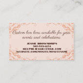 トリュフレスチョコレートキャンディ作りベーキングビジネスca 名刺 (裏面)