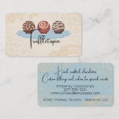 トリュフレスチョコレートキャンディ作りベーキングビジネスca 名刺 (正面/裏面)