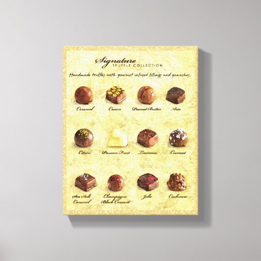 トリュフ捕集油絵 キャンバスプリント (正面)