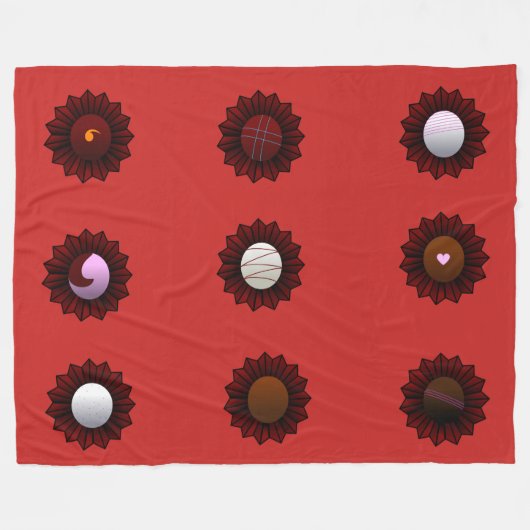 トリュフ フリースブランケット (正面(横))