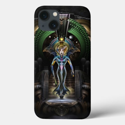 トリリアフラクタルファンタジーポートレート Case-Mate iPhoneケース (裏面)