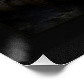 トリリアフラクタルファンタジーポートレートBlkの威厳 ポスター (コーナー)