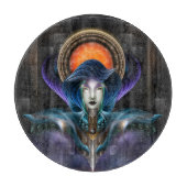 トリリア – オレンジ色の月の女神 カッティングボード (正面)