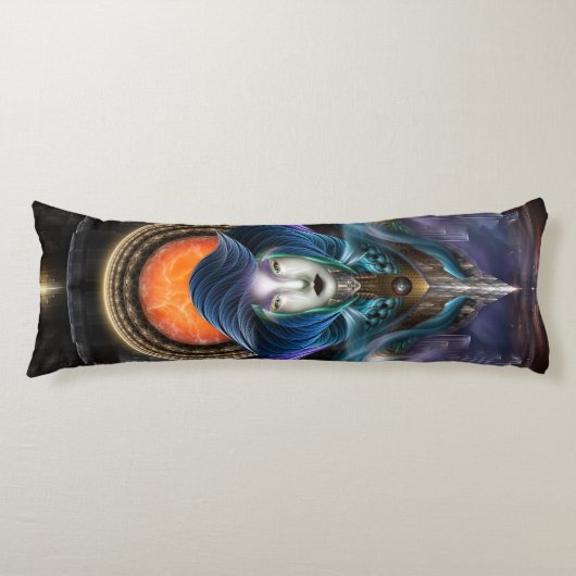 トリリア – オレンジ色の月の女神 ボディピロー (正面)