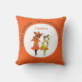 トリリウムタイガーリリーお洒落花パーティー供給 クッション (正面)