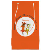 トリリウムタイガーリリーお洒落花パーティー供給 スモールペーパーバッグ (正面)