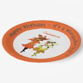 トリリウムタイガーリリーお洒落花パーティー供給 ペーパープレート (アングル)