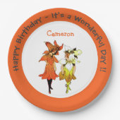 トリリウムタイガーリリーお洒落花パーティー供給 ペーパープレート (正面)