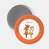 トリリウムタイガーリリーお洒落花パーティー供給 マグネット (正面/裏面)