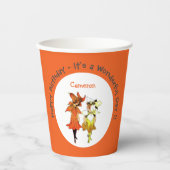 トリリウムタイガーリリーお洒落花パーティー供給 紙コップ (正面)