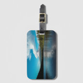 トリリウム湖フォトオレゴン州（アメリカ） ラゲッジタグ (正面縦)