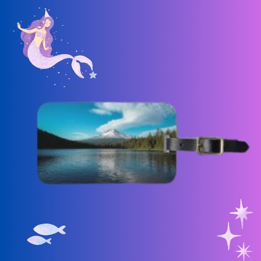 トリリウム湖フォトオレゴン州（アメリカ） ラゲッジタグ