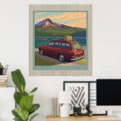 トリリウム湖、ライセンスプレートなし ポスター (ホームオフィス)