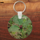 トリリウム花 キーホルダー (正面)