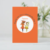 トリリウム タイガーリリー 夢のような花のパーティー用品 サンキューカード (スタンド正面)