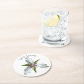 トリリ色彩の鮮やかウム春ワイルドフラワー紙コースター ラウンドペーパーコースター (インサイチュ)