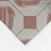 トリロバイト瓦 フリースブランケット (角)