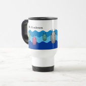 トリロビテスの台頭 – 先史時代の動物 トラベルマグ (正面左)