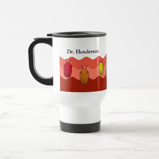 トリロビテスの台頭 – 先史時代の動物 トラベルマグ (左)