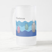 トリロビテスの台頭 – 先史時代の動物 フロストグラスビールジョッキ (正面左)