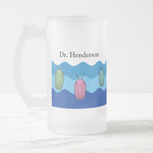 トリロビテスの台頭 – 先史時代の動物 フロストグラスビールジョッキ (左)