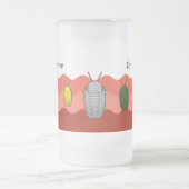 トリロビテスの台頭 – 先史時代の動物 フロストグラスビールジョッキ (中央)