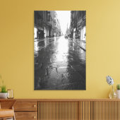 トリンイタリアウェット通り夕べ キャンバスプリント (インサイチュ (リビング))