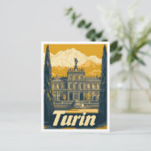 トリンイタリアヴィンテージトラベルイラストレーション ポストカード (スタンド正面)