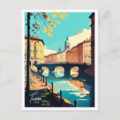 トリンイタリアヴィンテージトラベルイラストレーション ポストカード (正面)