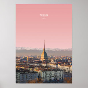 トリンイタリア旅行イラストレーション ポスター