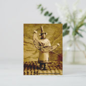 トリンギットインディアンスケグウェイアラスカヴィンテージ ポストカード (スタンド正面)