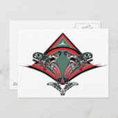 トリンギットキラークジラ&イーグル ポストカード (正面/裏面)