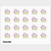 トリンク国旗のプライドLgbtqかわいいペンギン スクエアシール (シート)