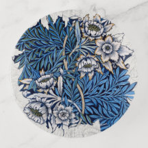 トリンケットトレイ：ウィリアム・モリス：チューリップ+柳の病気